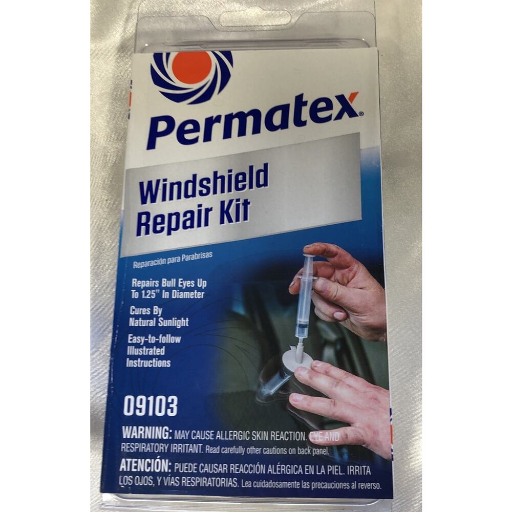 Permatex Windshield Repair Kit 09103 Repairs Bull Eyes up to 1.25" in Diameter